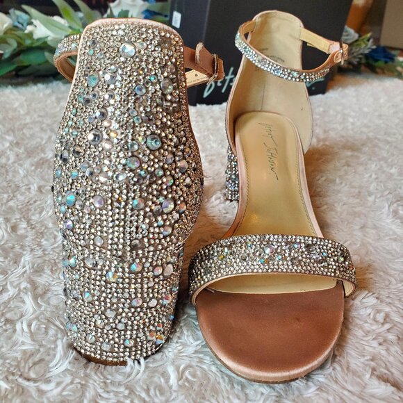 Betsey Johnson Shoes - Betsey Johnson Glittering Silver and Gold Heels